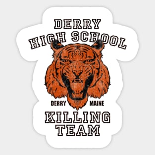 Vintage Derry Tigers Black and Orange Sticker